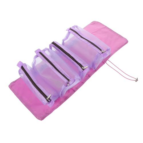 SAFIGLE Rollbare Kosmetiktasche Zum Aufhängen Faltbare Reise-Kosmetiktasche Aus Polyester Abnehmbare Make-up-Organizer Für Unterwegs Und Outdoor von SAFIGLE