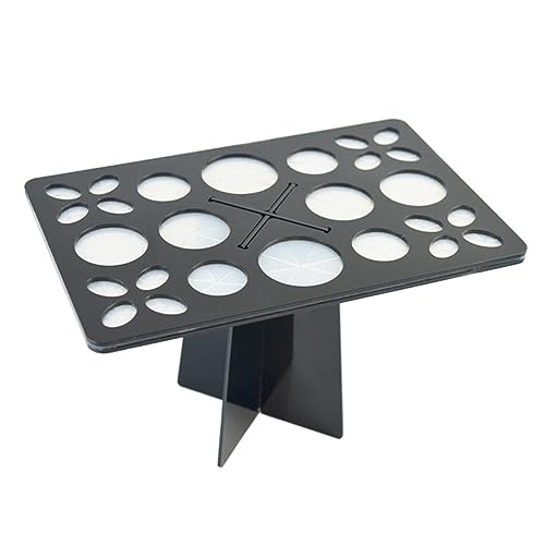 SAFIGLE Faltbarer Pinselhalter Für Make-up-pinsel Lufttrocknendes Abtropfgestell Kosmetikregal Organizer Für Make-up-bürsten Platzsparend Und Tragbar von SAFIGLE