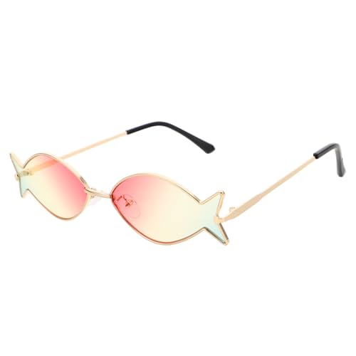 SAFIGLE Fischförmige Hawaii Sonnenbrille Uv-schutz Lustige Luau Party Foto Requisiten Leichte Stylische Sonnenbrille für Sommer Strand Pool Party von SAFIGLE