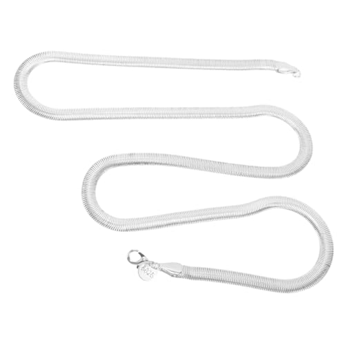 SAFIGLE Flache Schlangenkette Damen Halskette Weiche Schlange Knochen Design Leichte Kette Mädchen Teenager Modischer Schmuck Alltag und Anlass von SAFIGLE