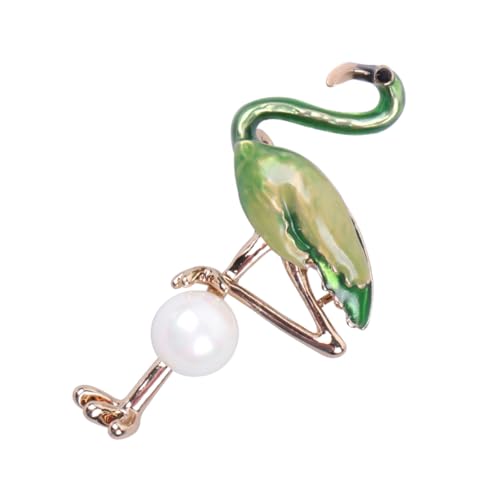 SAFIGLE Perlenbroschennadeln abstecknadeln pinns Weihnachts-Strass Perlenbroschen für Damen weihnachtsdeko Weihnachtsstifte Flamingo-Brosche Anstecknadeln aus Revers schmücken von SAFIGLE