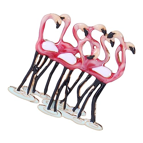 SAFIGLE Flamingo-Brosche Vintage Flamingo-Anstecknadel Broschennadel funkelnd Kristallbrosche Strassnadel Anstecknadel für Rucksäcke wild schmücken Kristallnadel Stift Fräulein Legierung von SAFIGLE