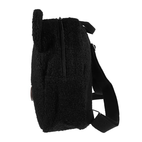 SAFIGLE Flauschiger Rucksack Mit Bärenohren Für Mädchen Großer Kapazitäts-Mode-Rucksack Zum Reisen Schule Und Shopping Verstellbarer Schulterriemen Leicht Und Tragbar Für Alltag von SAFIGLE