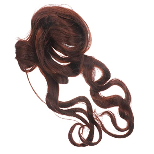 SAFIGLE Französische Lockenperücke Seide Branding lockig Mädchen Haarverlängerung für Zöpfe synthetische Haarverlängerungen Flechten Hochtemperaturdraht Kaffee von SAFIGLE