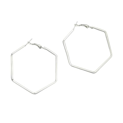 SAFIGLE Frau einfacher Ohrring Aussage Ohr baumeln Ohrstecker für Damen Ohrhänger kolczyki damskie men earrings ohrringe Frau Ohrstecker Mode-Ohrring Hexagon Anhänger Ohrentropfen Fräulein von SAFIGLE