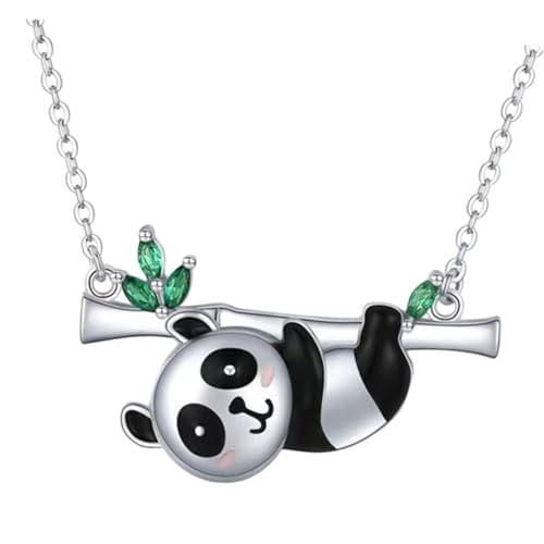 SAFIGLE Panda Halskette für Frauen Metall Schlüsselbeinkette mit Anhänger Süßer Halsschmuck für Mädchen Personalisierte Geschenkidee für Besondere Anlässe von SAFIGLE