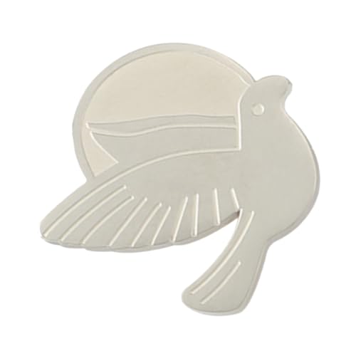 SAFIGLE Metallbrosche Mit Friedenstaube Damen-anstecknadel Minimalistischer Schmuck Für Kleidung Poliertes Edelstahl-design Für Tägliche Und Formelle Nutzung von SAFIGLE