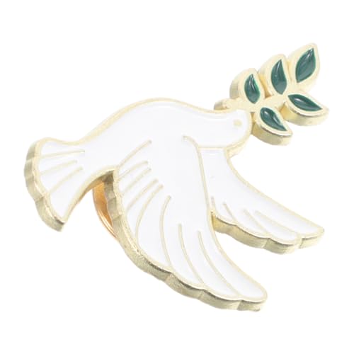 SAFIGLE Olivenzweig Brosche Cartoon Tier Peace Pin Friedenstaube Anstecknadel Für Hüte Kleidung Metall Brosche Reversschmuck SAFIGLE Olivenzweig Brosche Cartoon Tier Peace Pin Friedenstaube Anstecknadel Für Hüte Kleidung Metall Brosche Reversschmuck von SAFIGLE