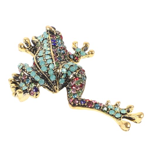 SAFIGLE Frosch Brosche Metall Anstecknadel Für Kleidung Und Taschen Kreative Tierpin Mit Einzigartigem Design Als Geschenk Zu Besonderen Anlässen Langlebiges Und Sicheres Material von SAFIGLE