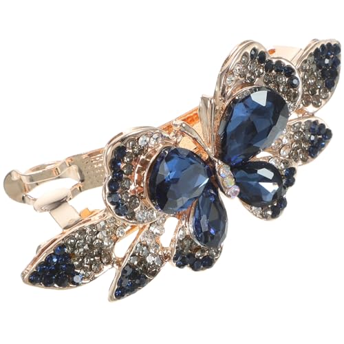 SAFIGLE Frühlings Haarspange mit Schmetterlingsdesign und Kristallverzierung Haarklammer für Damen Geeignet für Verschiedene Haararten und Outfits von SAFIGLE