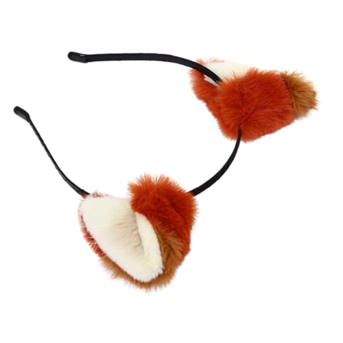 SAFIGLE Fuchsohren Stirnband Mit Pelzigen Ohrrequisiten Für Damen Cosplay-kostümzubehör Elastisch Abnehmbar Für Halloween-party Und Bühnenauftritte von SAFIGLE