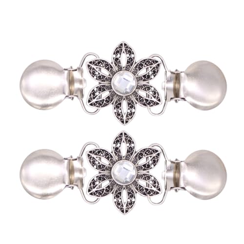 SAFIGLE Funkelnde Strass Pullover Clips Für Damen Schalverbindung Schnallen Cardigan Clips Modische Kleidung Accessoires Für Frauen von SAFIGLE