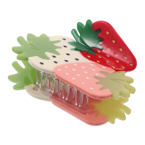 SAFIGLE Funky Haarklammer Erdbeerform Acetat Haarspange für Mädchen Niedliche Claw Clips für Dickes Haar Multifunktionale Styling Haarklammer Robuste und Verspielte Frisur Accessoires SAFIGLE Funky Haarklammer Erdbeerform Acetat Haarspange für Mädchen Niedliche Claw Clips für Dickes Haar Multifunktionale Styling Haarklammer Robuste und Verspielte Frisur Accessoires von SAFIGLE