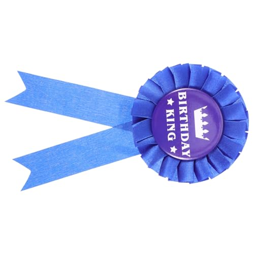 SAFIGLE Geburtstagsbrosche Blau Gold Dekorativer Ansteckpin Modisches Party Accessoire für Herren Langlebig und für Unvergessliche Geburtstagsfotos von SAFIGLE