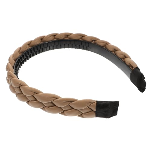 SAFIGLE Geflochtenes Damen Haarband Aus Hochwertigem Pu Und Kunststoff Bezaubernder Party Und Festival-haaraccessoire Mit Angenehmer von SAFIGLE