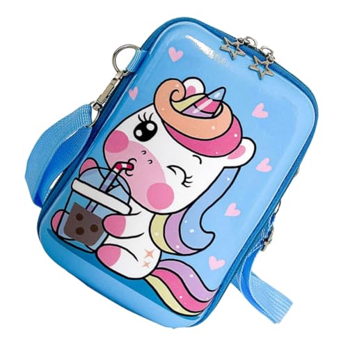 SAFIGLE Geldbörse Kinder Tasche kindertasche Mädchen Aufbewahrungstasche Einhorn Tasche Schultertasche Cartoon-PVC-Tasche einzelne Umhängetaschen für Kinder Hohe Kapazität Geschenk von SAFIGLE