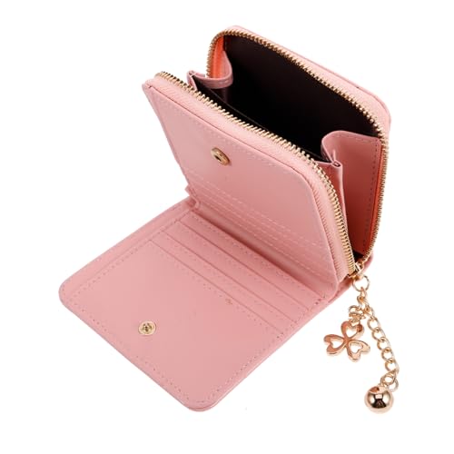 SAFIGLE Kleines Münzgeldbörse Für Damen Mit Reißverschluss Akkordeon-geldbörse Aus Pu- Kartenhalter Mit Steppmuster Organisierter Geldbeutel Für Kleingeld Und Schlüssel von SAFIGLE