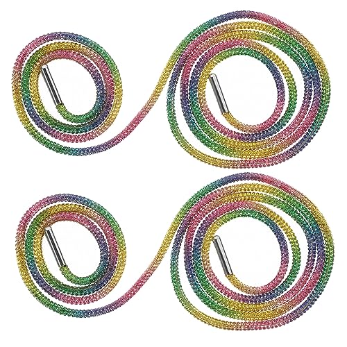 SAFIGLE Glitzer Schnürsenkel Strasssteine Schuhschmuck Bling Schuhbänder für Sneaker Boots Sportschuhe Langlebige Funkelnde DIY Schuhbänder für Damen und Herren von SAFIGLE