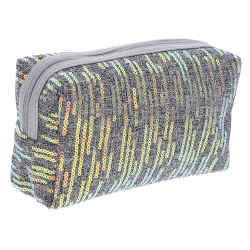 SAFIGLE Glitzernde Kosmetiktasche mit Reißverschluss Tragbarer Make Up Organizer für Damen Multifunktionale Aufbewahrungstasche für Reisen und Alltag Schickes Design für Mädchen und Frauen von SAFIGLE