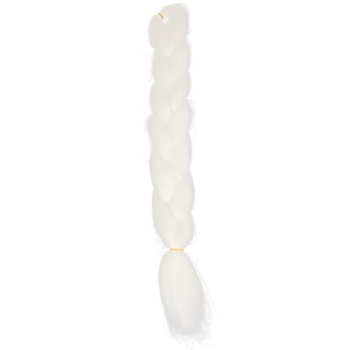 SAFIGLE Glow Dark Hair Extensions Flechten Haar Weiße Lockige Zöpfe Für Halloween Cosplay von SAFIGLE