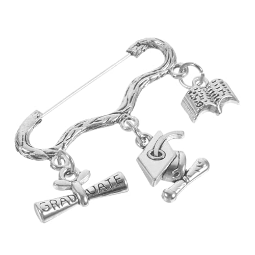 SAFIGLE Graduationsbrosche Dekorativer Ansteckpin mit Vielfältigen Motiven Stabile Verarbeitung Modisches Accessoire für Kleidung Hüte Rucksäcke für Abschlussfeiern und von SAFIGLE