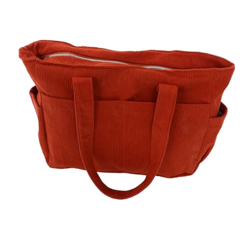 SAFIGLE Große Canvas Messenger Bag mit Viel Stauraum Strapazierfähige Schmutzabweisende Umhängetasche im Japanischen Design für Arbeit Schule Freizeit Unisex Orange von SAFIGLE