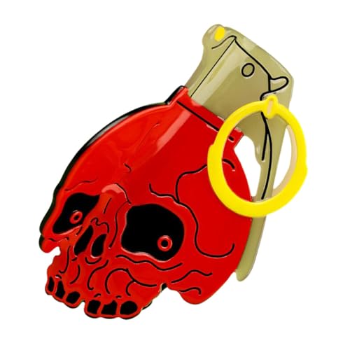 SAFIGLE Großer Roter Haarclip aus Leichtem Acetat mit Auffälligem Design Witzige Haarklammer für Damen Vielseitiges Modeaccessoire für Halloween Partys und Alltag von SAFIGLE