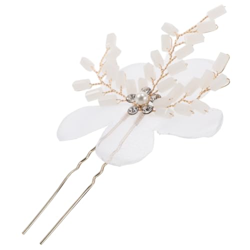 SAFIGLE Haargabel Mit Blumen Chinesische Hanfu-haargabel Vintage-strass-kopfschmuck Haarspange Für Brautjungfern Frauen Und Mädchen Metall Dekorativ Elegant Clip von SAFIGLE