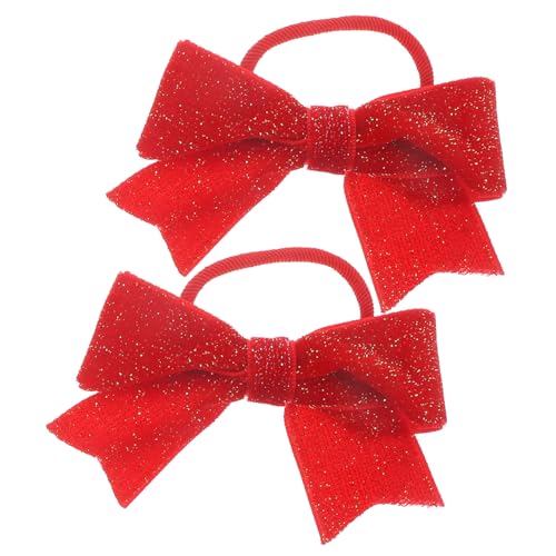 SAFIGLE Haargummis Mit Schleife Für Mädchen Bezauberndes Accessoire Mit Bögen Weich Und Bequem Sicherer Halt Ohne Verrutschen von SAFIGLE