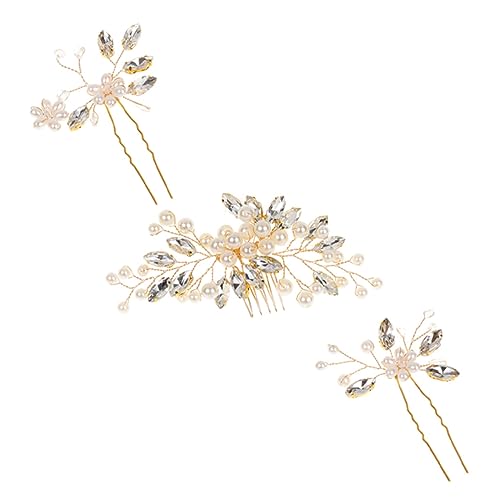 SAFIGLE Haarkämme Mit Perlen Für Braut Hochzeitsschmuck Kopfbedeckung Für Mädchen Party Accessoires von SAFIGLE