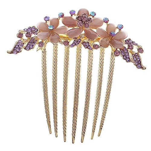 SAFIGLE Haarkamm Mit Strass Und Blumenmuster Dekorativer Haarkamm Für Frauen Seitlicher Für Lockiges Oder Dünnes Haar Für Hochzeiten Und Festivals SAFIGLE Haarkamm Mit Strass Und Blumenmuster Dekorativer Haarkamm Für Frauen Seitlicher Für Lockiges Oder Dünnes Haar Für Hochzeiten Und Festivals von SAFIGLE