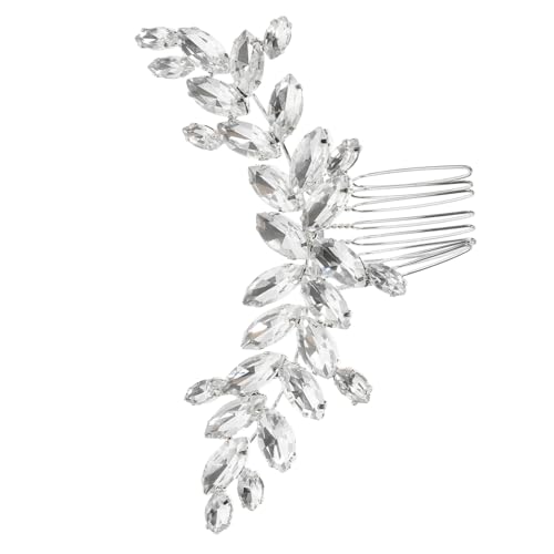 SAFIGLE Haarkamm Mit Strass-verzierung Seitlich Für Damen Hochzeit Brautschmuck Accessoires Geburtstag Abschlussball Verabredung Robust Angenehm Zu Tragen von SAFIGLE