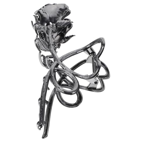 SAFIGLE Haarklammer für Damen Große Haarspange mit Rosen Design Verstellbar Geeignet für Dickes und Dünnes Haar Haar Accessoire für Teenager und Erwachsene von SAFIGLE