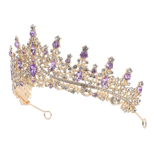 SAFIGLE Haarkrone Mit Tropfenförmigen Strasssteinen Im Barockstil Haarschmuck Für Damen Dekorative Haarkämme Für Hochzeiten Und Abschlussbälle Hergestellt Aus Zinklegierung Und von SAFIGLE
