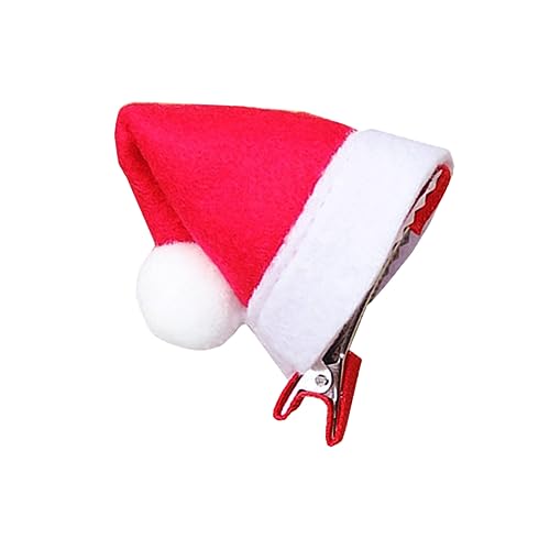 SAFIGLE Weihnachtsmann-haarnadel Dekorative Haarspangen Für Weihnachten Einzigartige Kopfbedeckung Für Kinder Mini-weihnachtsmütze Haarnadel Für Party von SAFIGLE