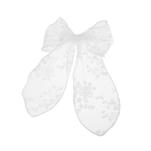 SAFIGLE Spitzen Haarschleifenclip Mit Schleifen Für Damen Haarnadel Für Haar Einfarbiges Kopfschmuck Accessoire von SAFIGLE