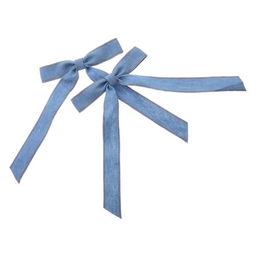 SAFIGLE Haarschleifenclips Haarspangen Mit Schleife Einfarbig Für Damen Haarspangen Mit Entenschnabel-clip Für Partys Und Alltag von SAFIGLE