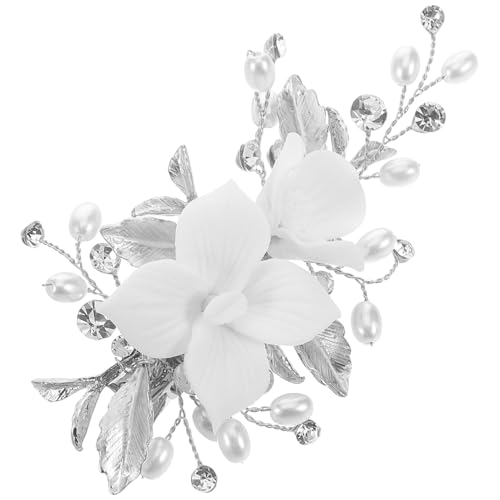 SAFIGLE Keramikblumen-haarspange Für Frauen Blumen-haaraccessoires Zur Hochzeit Haarnadeln Mit Blumenmuster Für Brautfotoshootings Sicherer Clip-haarspange von SAFIGLE