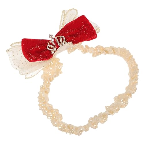 SAFIGLE Haarschmuck Haargummis Stirnbänder kinder zubehör Baby-Stirnband Accessoires für Blumenmädchen Babyschleifen Stirnband Kopfbedeckung elastisch Kleine Metall Krone von SAFIGLE