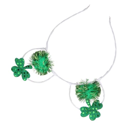 SAFIGLE St Patricks Day Stirnband Kleeblatt Party Damen Haarband Festival Accessoire Kopfschmuck Für Frauen Mädchen Kostüm Zubehör von SAFIGLE