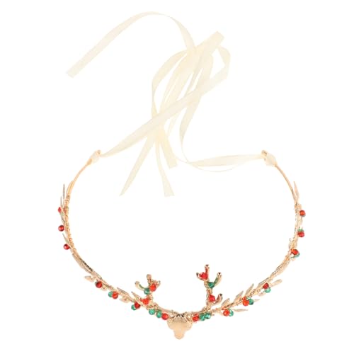 SAFIGLE Modische Krone Im Kronendesign Weihnachts-strass-haarkrone Tiara Weihnachts-haarreif Haarkrone Dekoration Stirnband Strass-krone Für Weihnachten von SAFIGLE