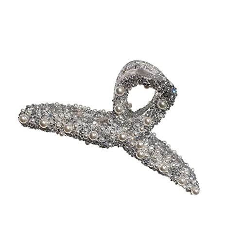 SAFIGLE Haarspange für Damen aus Perlen und Strass Haarklammer für Hochzeiten Partys und Besondere Anlässe Langlebig und Perfektes Haarschmuck Accessoire für Altersgruppen von SAFIGLE