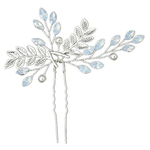 SAFIGLE Haarspange mit Haarnadel für Bräute Dekorativer Haarschmuck für Hochzeiten Partys und Besondere Anlässe Leicht Langlebig Leicht Einsetzbar für Damen zu Verschiedenen Anlässen von SAFIGLE