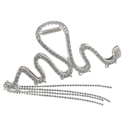 SAFIGLE Haarspangen aus Metall für Damen Klauenclips für dickes Haar Schlangenclips Schlangenhaar-Accessoires haarschmuck Klaue Haarspangen Haarklammern Legierung Silver von SAFIGLE