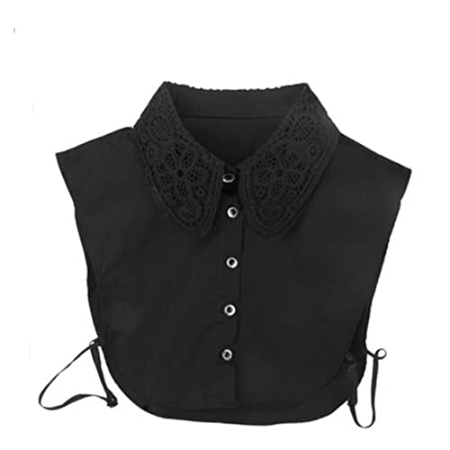 SAFIGLE Abnehmbarer Kragen Halbhemd Bluse Blumenspitze Baumwolle 76in Schulter von SAFIGLE