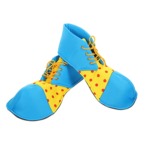SAFIGLE Halloween Clown Schuhe Blau Leichte Bequeme Clown Kostümschuhe für Erwachsene und Jugendliche Flexibel und Strapazierfähig für Party Karneval und Cosplay von SAFIGLE