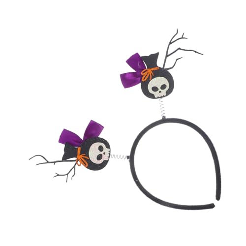 SAFIGLE Halloween Haarband mit Schädel Design Perfektes Accessoire für Kostümpartys Leicht und Bequem Sorgt für Einen Spookigen Look für Halloween und Themenfeiern von SAFIGLE