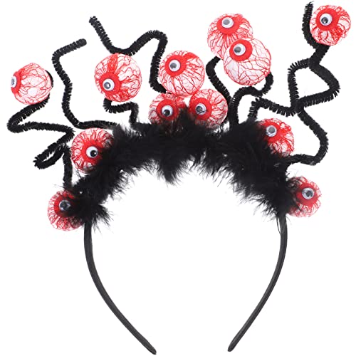 SAFIGLE Augapfel-stirnband Haarschmuck Gothic-kopfbedeckung Augapfel-haarband Make-up-haarband Festival-haarreifen Dekoratives Haarband Make-up-stirnband Kind Kunstfell Halloween Haarnadel von SAFIGLE