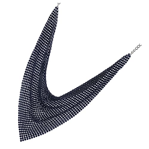 SAFIGLE Metallische Dreiecks-stirnband-halskette Für Frauen Funkelndes Collier Mit Quasten Modisches Schmuckstück Für Besondere Anlässe Und Geschenke An Geliebte Personen von SAFIGLE