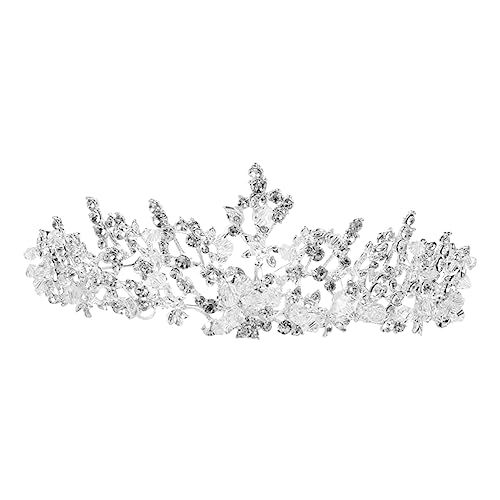 SAFIGLE Handgefertigte Brautkrone mit Kristallglassteinen Langlebiger Haarschmuck für Hochzeit Verlobung und Festliche Anlässe Leichter Kopfschmuck für Damen Accessoire von SAFIGLE